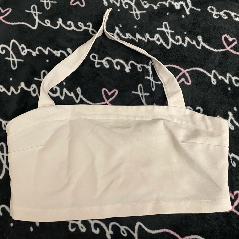 Abercrombie Tailored Cropped Halter Set Top